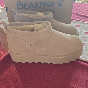 BearPaw Light Brown Ankle Boots